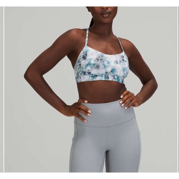 lululemon athletica Other - Lululemon Flow Y Nulu Light Support Kaleidofloral Multi Bra Size 6